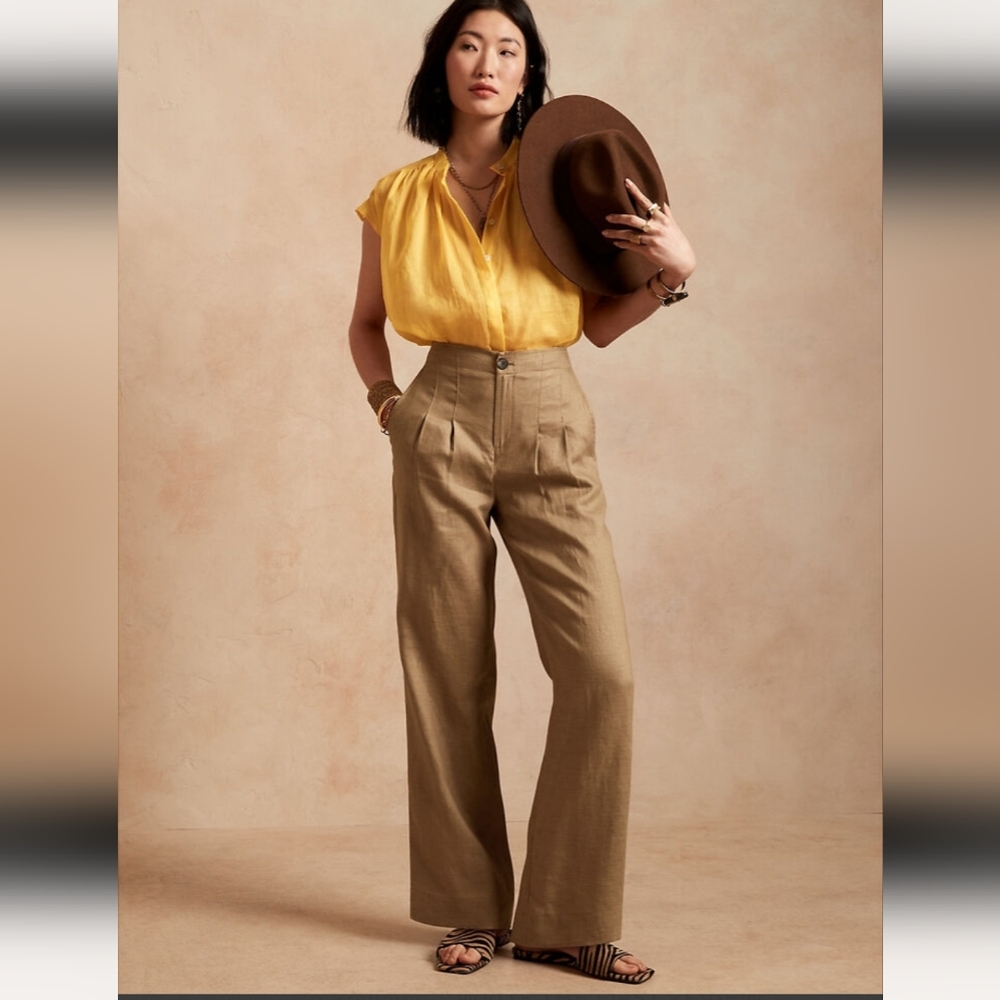 Banana Republic Linen pants (Size 4 short)